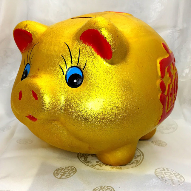 【現金特価】 金豚の貯金箱